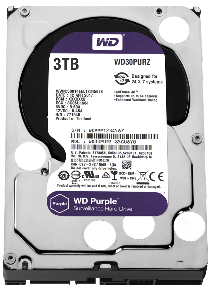 Western Digital 3000GB PURPLE WD30PURZ HDD