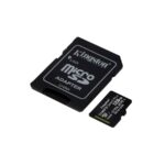 KINGSTON Memóriakártya MicroSDXC 128GB Canvas Select Plus 100R A1 C10 + Normál SD Adapter